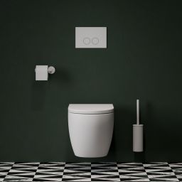 Omnires Strongframe + Minimal stelaż podtynkowy z przyciskiem spłukującym biały mat do miski WC wiszącej STFWC1MRWM