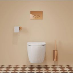 Omnires Eco Flush Set Strongframe + Minimal stelaż podtynkowy z przyciskiem spłukującym miedź połysk do miski WC wiszącej STFWCECO1MRCP