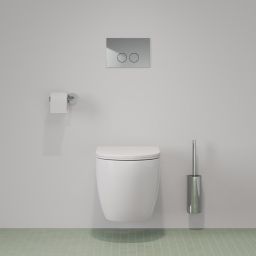 Omnires Eco Flush Set Strongframe + Minimal stelaż podtynkowy z przyciskiem spłukującym chrom do miski WC wiszącej STFWCECO1MRCR