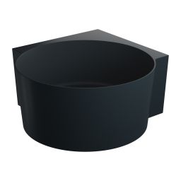 Omnires Ovo M+ wanna narożna 120x120 cm black lava mat OVO120WNBLV