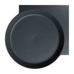 Omnires Ovo M+ wanna narożna 120x120 cm black lava mat OVO120WNBLV