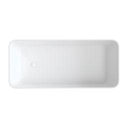 Omnires Marble + Parma wanna wolnostojąca 159x70 cm biała PARMAWWBP