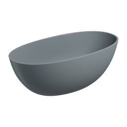 Omnires Shell M+ wanna wolnostojąca 148x75 cm owalna ash grey SHELL148WWAG