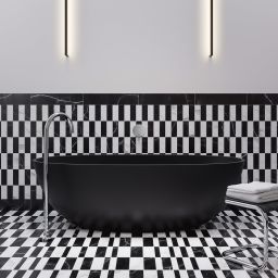 Omnires Shell M+ wanna wolnostojąca 148x75 cm owalna black lava SHELL148WWBLV