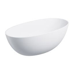 Omnires Shell M+ wanna wolnostojąca 148x75 cm owalna biały mat SHELL148WWBM