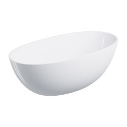 Omnires Shell M+ wanna wolnostojąca 148x75 cm owalna biały połysk SHELL148WWBP