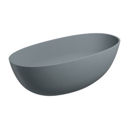 Omnires Shell M+ wanna wolnostojąca 160x75 cm owalna ash grey SHELLWWAG