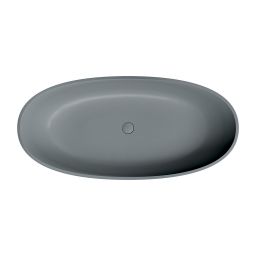 Omnires Shell M+ wanna wolnostojąca 160x75 cm owalna ash grey SHELLWWAG