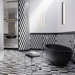 Omnires Shell M+ wanna wolnostojąca 160x75 cm owalna black lava SHELLWWBLV