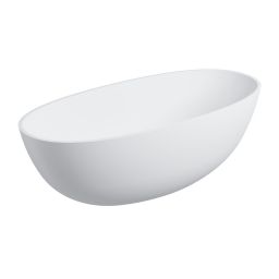 Omnires Shell M+ wanna wolnostojąca 160x75 cm owalna biały mat SHELLWWBM