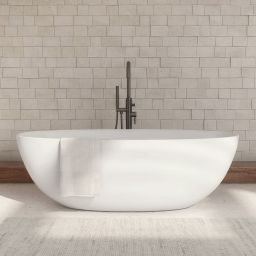 Omnires Shell M+ wanna wolnostojąca 160x75 cm owalna biały mat SHELLWWBM