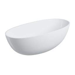 Omnires Shell M+ wanna wolnostojąca 160x75 cm owalna biały połysk SHELLWWBP