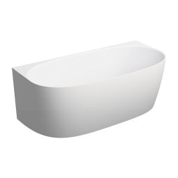 Omnires Valencia M+ wanna wolnostojąca 158x77 cm przyścienna biały mat VALENCIASWPBM