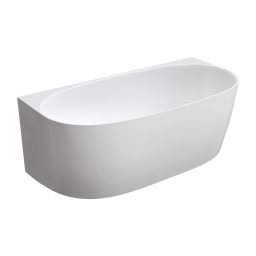 Omnires Valencia M+ wanna wolnostojąca 158x77 cm przyścienna biała VALENCIASWPBP