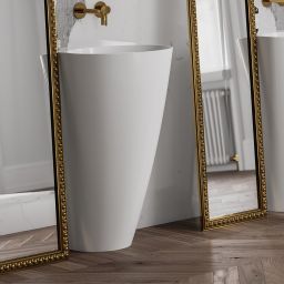 Omnires Siena M+ umywalka 55x43 cm owalna wolnostojąca biała SIENAUWBOBP