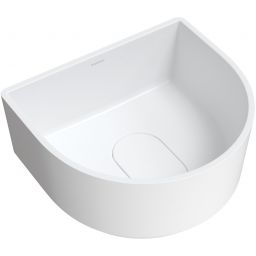 Omnires Cadence M+ umywalka 42x37 cm owalna nablatowa biała CADENCE420BM