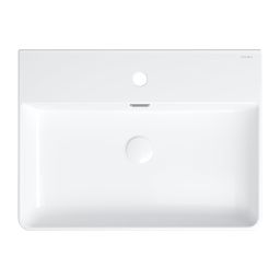 Omnires Garland umywalka 60x43 cm prostokątna nablatowa biała GARLAND600BP