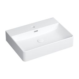 Omnires Garland umywalka 60x43 cm prostokątna nablatowa biała GARLAND600BP