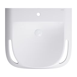 Omnires Hold M+ umywalka 60x55 cm ścienna dla niepełnosprawnych biała HOLDUWBP