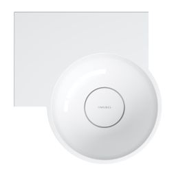 Omnires Ovo M+ umywalka 33x34 cm narożna ścienna-nablatowa biały połysk OVO335UWLBP