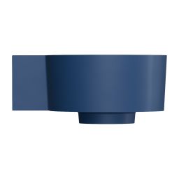 Omnires Ovo M+ umywalka 33x34 cm narożna ścienna-nablatowa midnight blue mat OVO335UWLMB