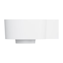 Omnires Ovo M+ umywalka 33x34 cm narożna ścienna-nablatowa biały mat OVO335UWPBM