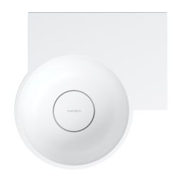 Omnires Ovo M+ umywalka 33x34 cm narożna ścienna-nablatowa biały mat OVO335UWPBM