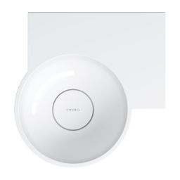 Omnires Ovo M+ umywalka 33x34 cm narożna ścienna-nablatowa biały połysk OVO335UWPBP