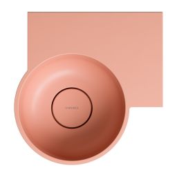 Omnires Ovo M+ umywalka 33x34 cm narożna ścienna-nablatowa coral mat OVO335UWPCO