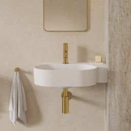 Omnires Ovo M+ umywalka 55x38 cm owalna nablatowa biały mat OVO555UWPBM