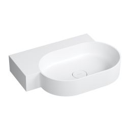 Omnires Ovo M+ umywalka 64x44 cm narożna ścienna-nablatowa biały mat OVO645UWLBM