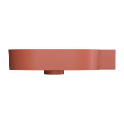 Omnires Ovo M+ umywalka 64x44 cm narożna ścienna-nablatowa terracotta mat OVO645UWPTE