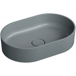Omnires Ovo M+ umywalka 55x36 cm owalna nablatowa szary/kamień OVOUNAG