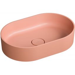 Omnires Ovo M+ umywalka 55x36 cm owalna nablatowa różowa OVOUNCO
