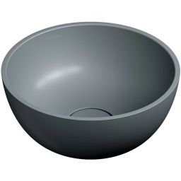 Omnires Shell M+ umywalka 35 cm okrągła nablatowa ash grey mat  SHELL350UNAG