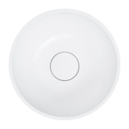 Omnires Shell M+ umywalka 35x35 cm okrągła nablatowa biały mat SHELL350UNBM