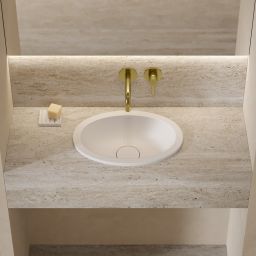 Omnires Shell M+ umywalka podblatowa biały mat SHELL380UPBM