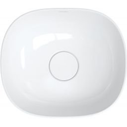 Omnires Silk M+ umywalka 40x35 cm owalna nablatowa biała SILK400BP