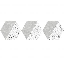 Oset Onil płytka ścienno-podłogowa 24x20 cm biała-czarna-szara-mix kolorów