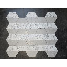 Oset Onil płytka ścienno-podłogowa 24x20 cm biała-czarna-szara-mix kolorów