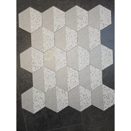 Oset Onil płytka ścienno-podłogowa 24x20 cm biała-czarna-szara-mix kolorów