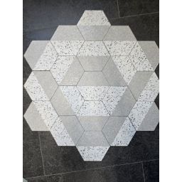 Oset Onil płytka ścienno-podłogowa 24x20 cm biała-czarna-szara-mix kolorów