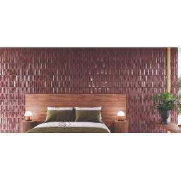 Peronda Harmony Levels Bordeaux płytka ścienna 40x20 cm