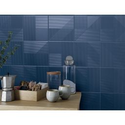 Peronda Harmony Lins Navy płytka ścienna 20x20 cm niebieska