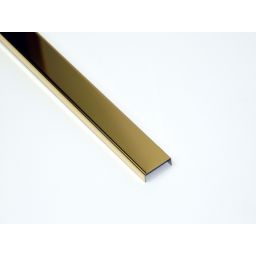Profil Decor listwa do glazury 3x270 cm stal nierdzewna złoty poler