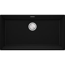 Primagran Praga XXL 90 Level zlewozmywak granitowy 86x47 cm czarny MPNKC-X0#N