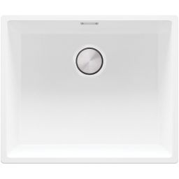 Primagran Londyn 60 XXL zlewozmywak granitowy 52x43 cm biały ML6KW-X0#P