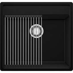Primagran Bergen Max 60 Low Cut zlewozmywak granitowy 56x53 cm czarny O_OB6KC-001