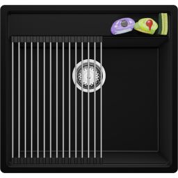 Primagran Bergen Max 60 Low Cut zlewozmywak granitowy 56x53 cm czarny O_OB6KC-001