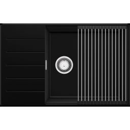 Primagran Sevilla XL 780-60 Top zlewozmywak granitowy 78x50 cm czarny O_OKJKC-001